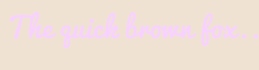 Image with Font Color F8D2FF and Background Color F0E2D2